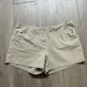 Boston Proper Tan Bermuda Shorts Classic Cotton Blend